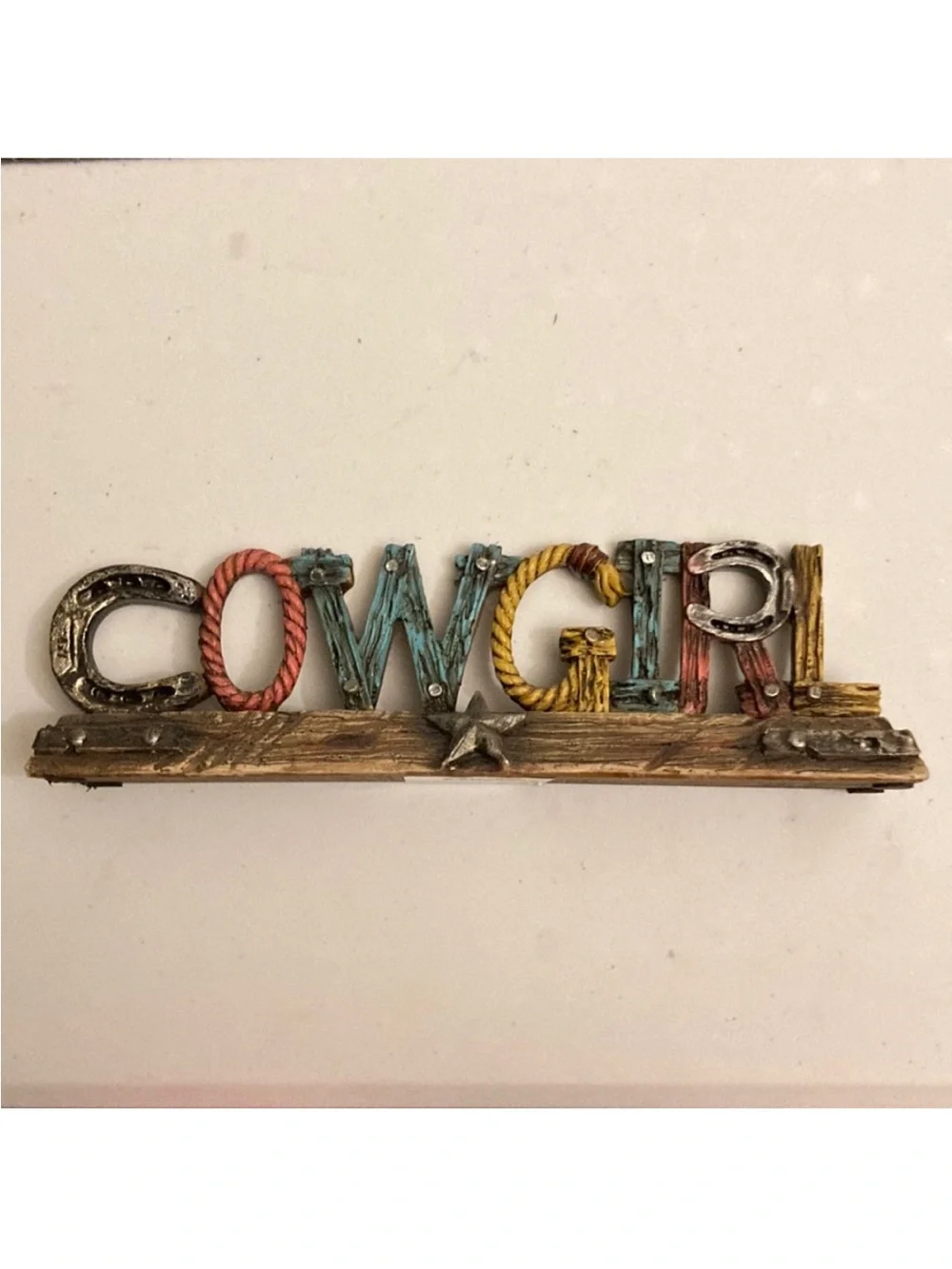 Cowgirl Multicolor Rustic Sign